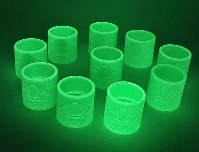 Woggle - Glow - Green - 10 Pack