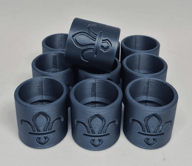 Woggle - Metallic - Cobalt Blue - 10 Pack
