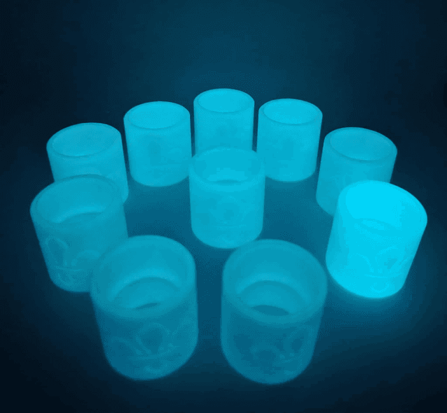 Woggle - Glow - Blue - 10 Pack